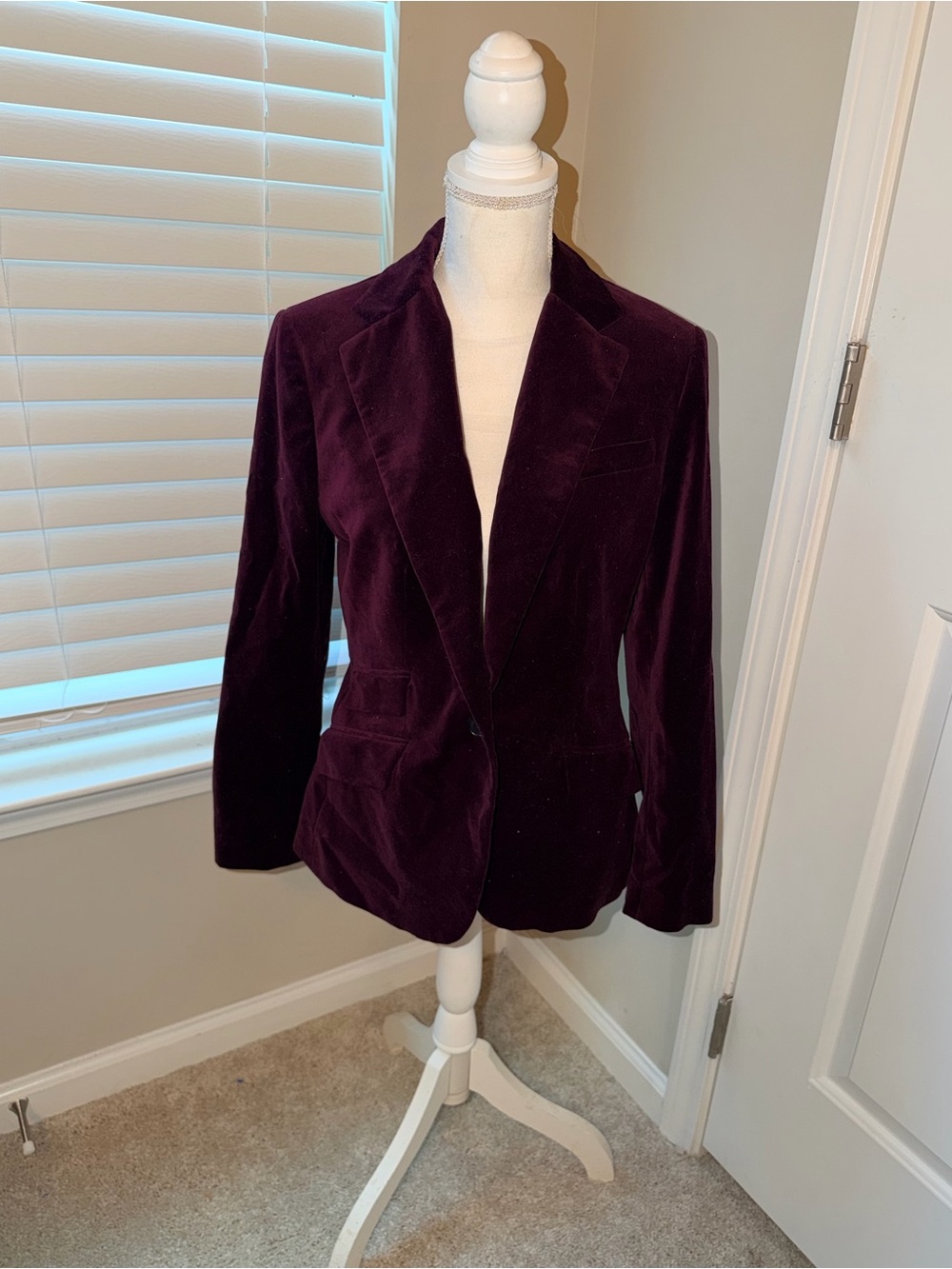 Ralph Lauren Plum Velvet Blazer Jacket